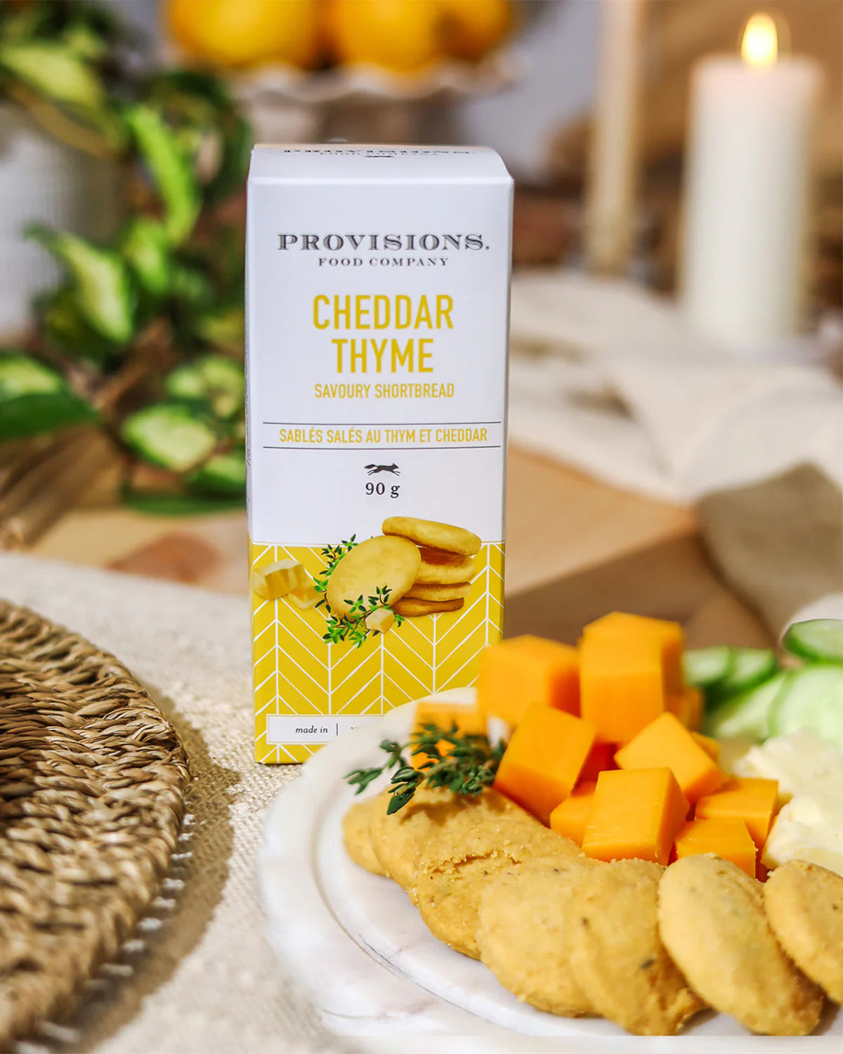 Provisions Cheddar & Thyme Savory Shortbread